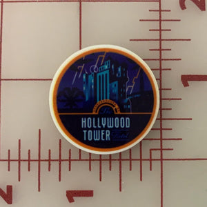 Destination Hollywood Tower of Terror Flat back Printed Resin