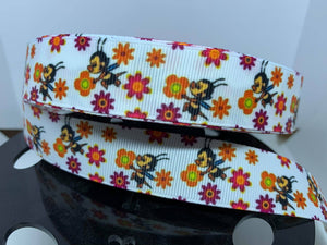 1 yard 7/8" Spike the Bee EPCOT Flower and Garden Festival Grosgrain Ribbon