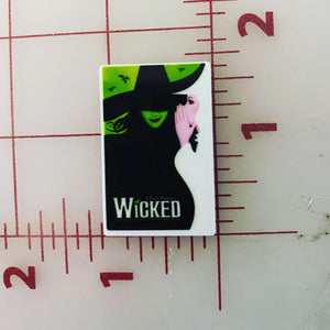 Wicked Musical Poster Flatback Printed Resin