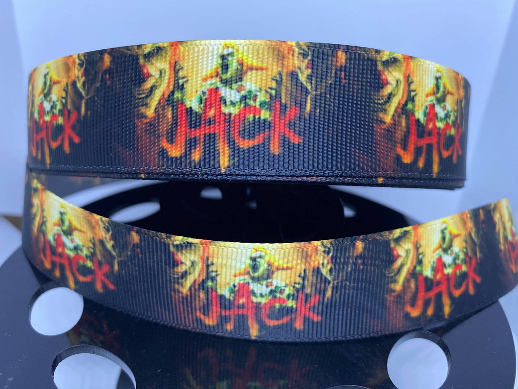 1 yard 1 inch Jack the Clown Universal Studios Halloween Horror Nights Grosgrain Ribbon