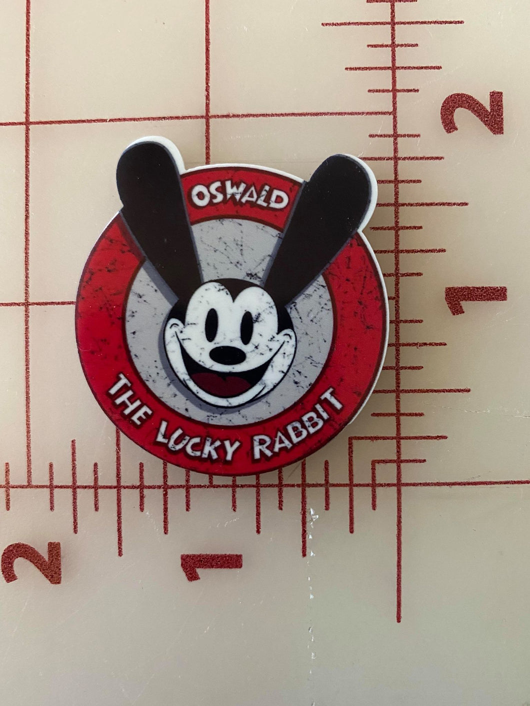 Oswald the Lucky Rabbit Flat back Printed Resin