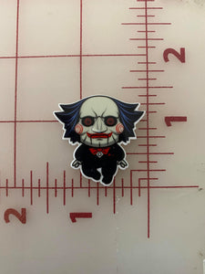 Jigsaw SAW Puppet Horror Movies Flatback Printed Resin