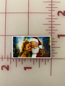CLEARANCE Miracle on 34th Street Christmas Classic Flat back Printed Resin