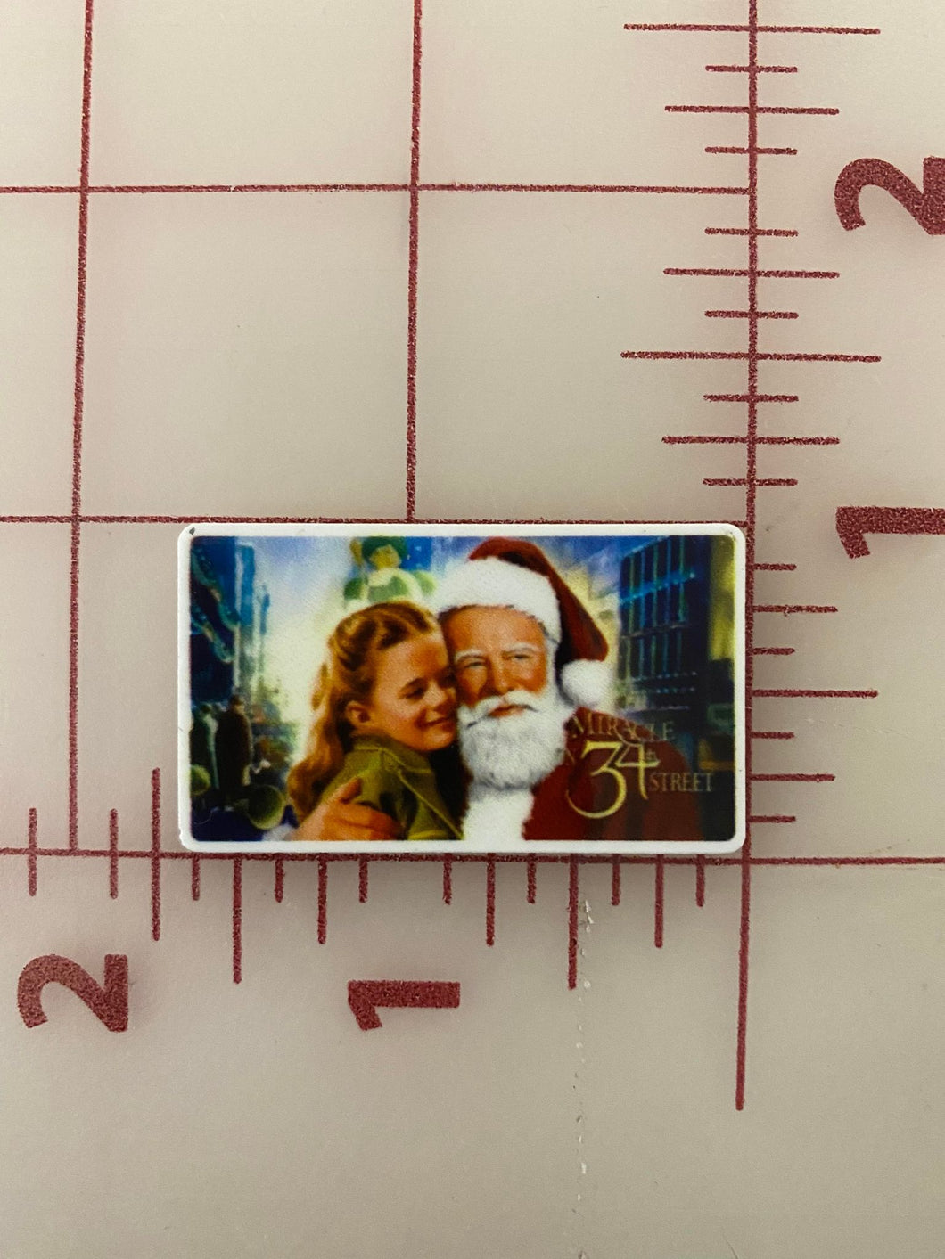 CLEARANCE Miracle on 34th Street Christmas Classic Flat back Printed Resin