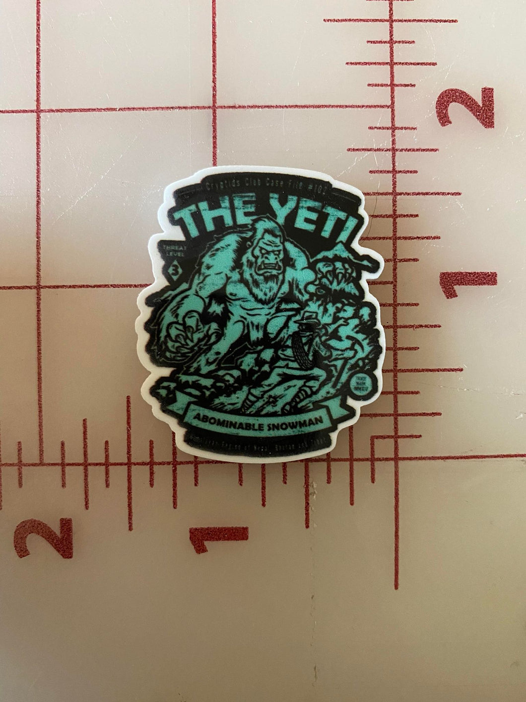The Yeti Scary Stories and Legends Flat Back Printed Resin