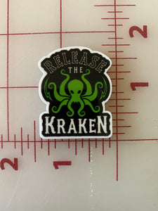 "Release the Kraken" Scary Stories and Legends Flat Back Printed Resin