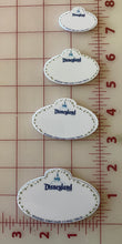Small Disneyland Cast Member Name badge Flat back Printed Resin