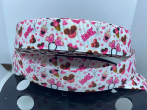New Design 1 yard 7/8" Disney Food Valentines Day Park Snacks Grosgrain Ribbon