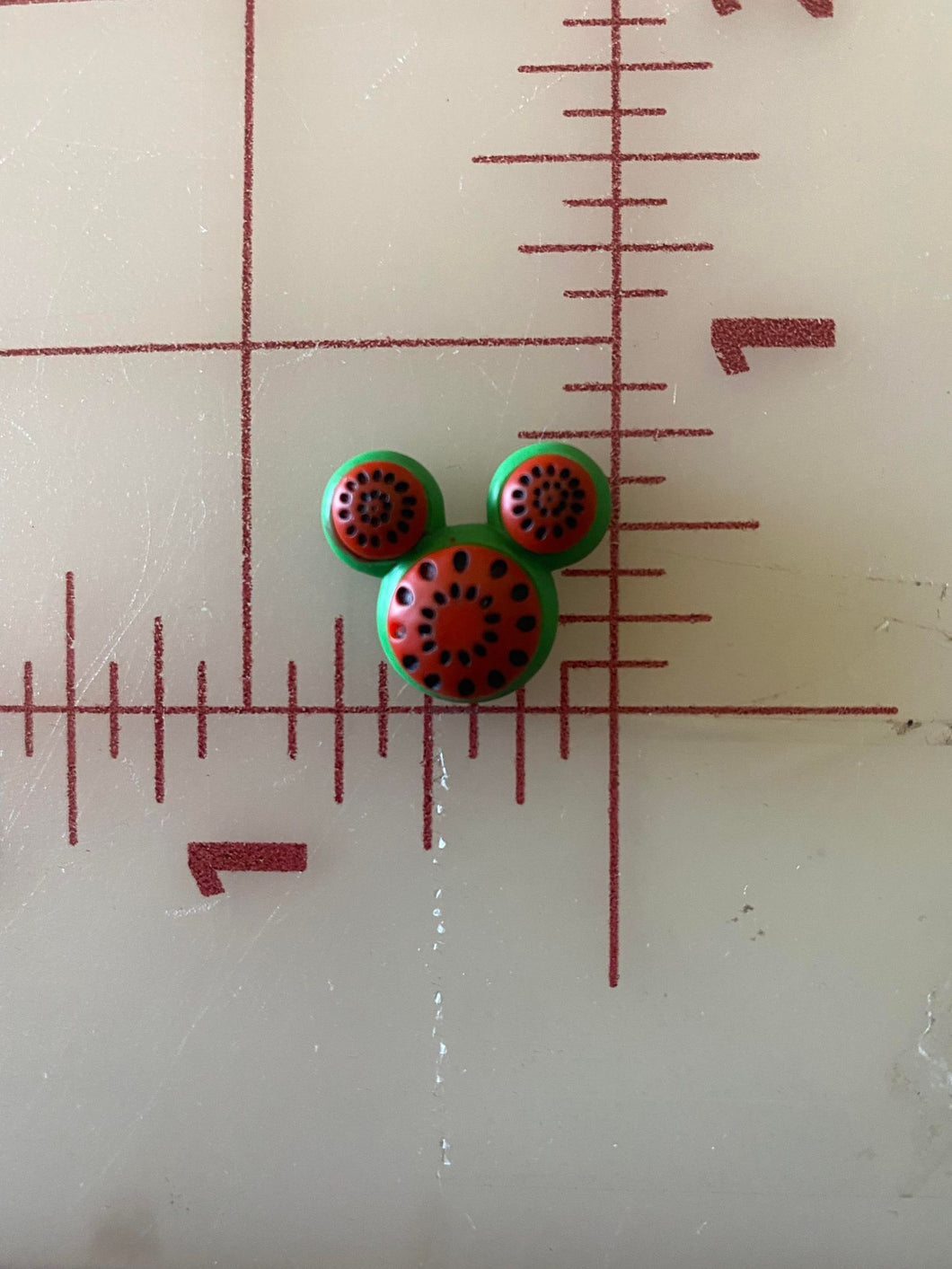 3D Mickey Watermelon Flatback Printed Resin