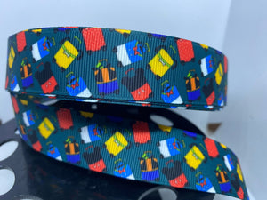 1 inch Disney Character Luggage Grosgrain Ribbon