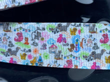 NEW 1 yard 1 inch Disney Dooney Cat purse Print Grosgrain Ribbon