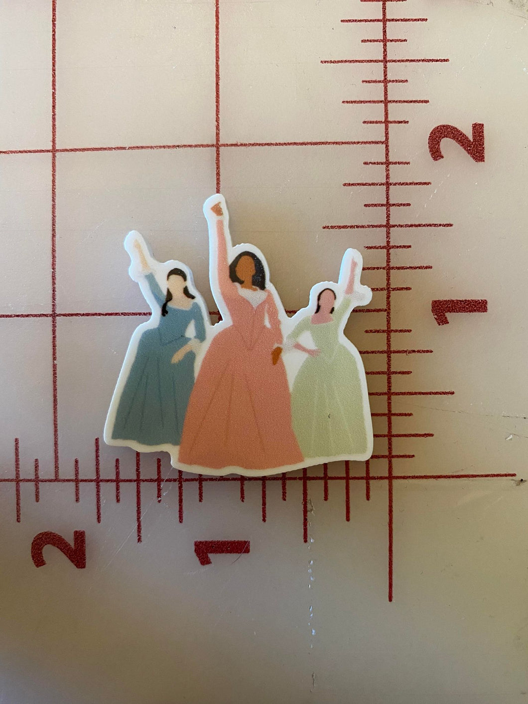 The Schuyler Sisters Song Hamilton Flatback Printed Resin