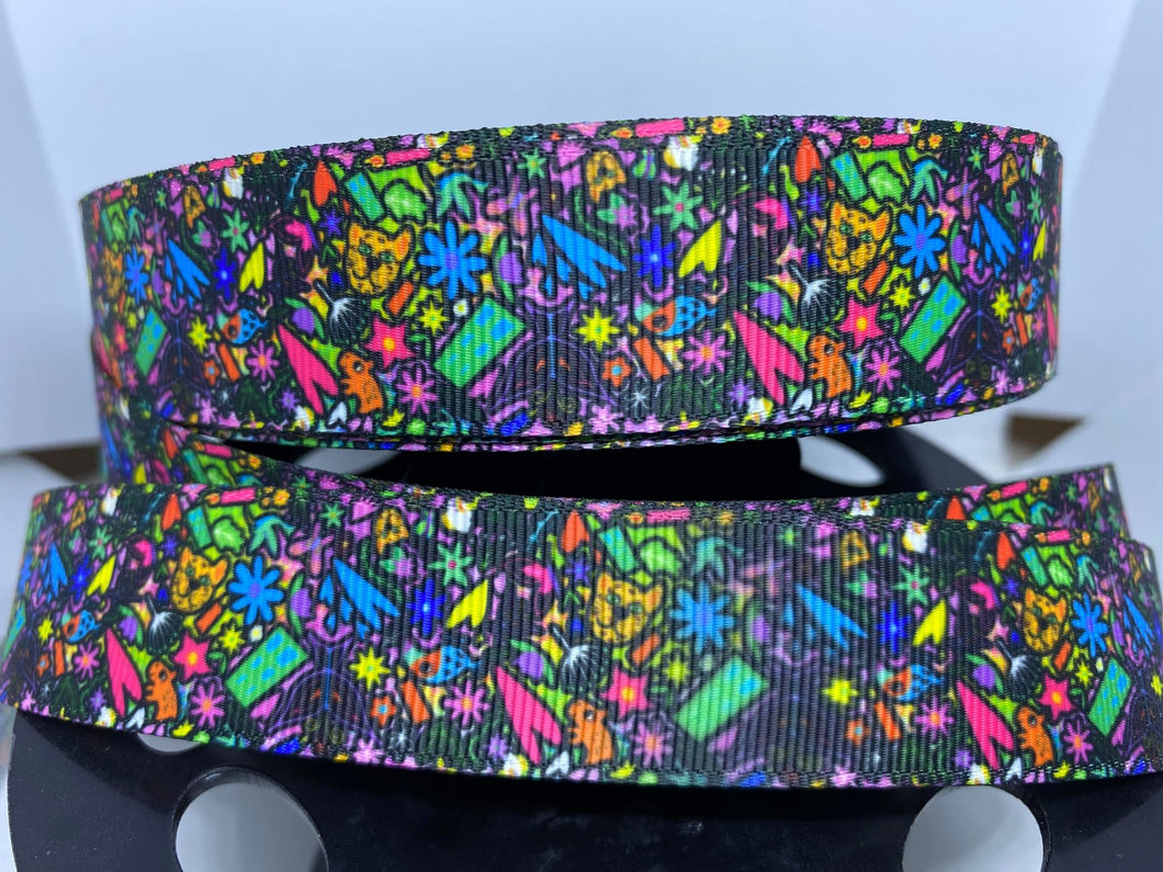 1 yard 1 inch Disney Movie Encanto Mirabel's  Skirt Grosgrain Ribbon