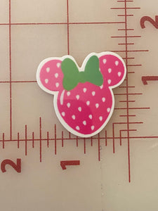 Mickey and Minnie Mouse shaped Fruit Flat Back Resins