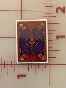 Aladdin Magic Carpet "Carpet" Flat back Printed Resin