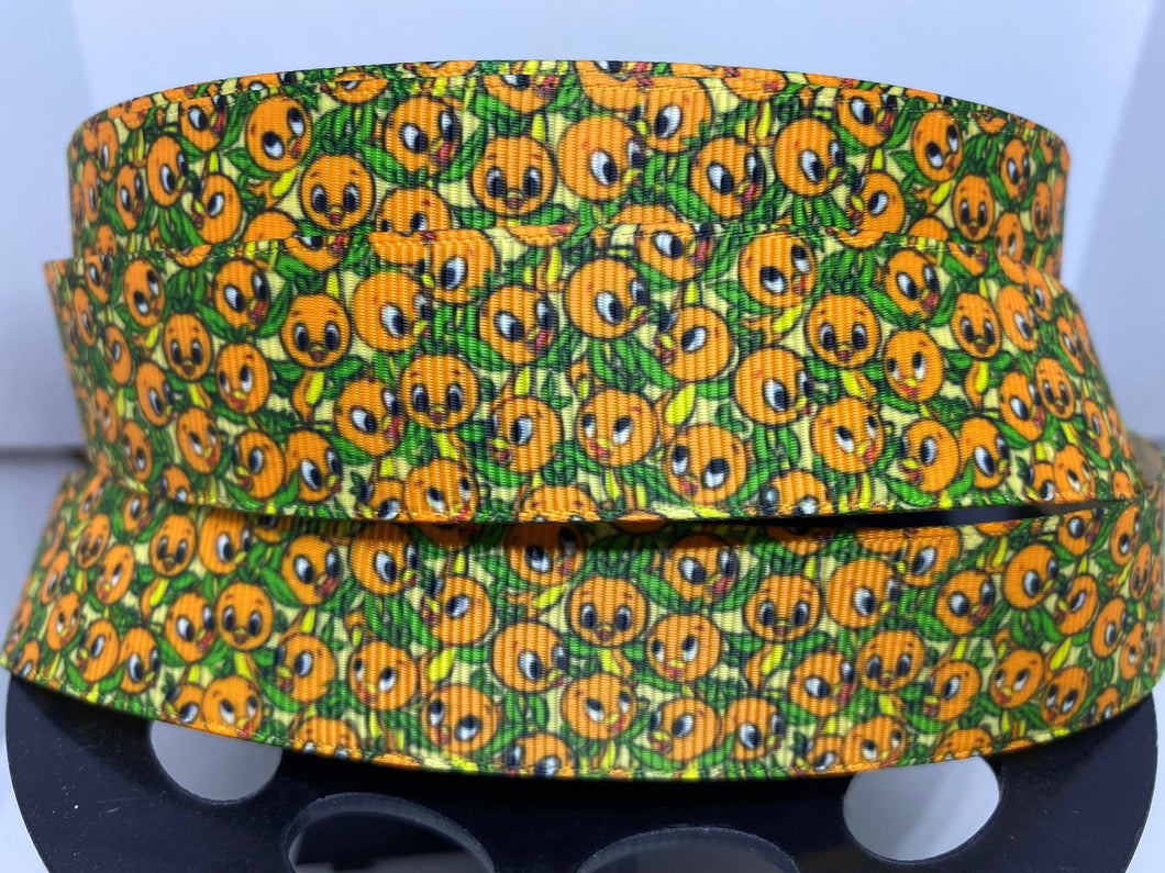 New Design 1 yard 1 inch Disneyland Walt Disney World Little Orange Bird Grosgrain Ribbon