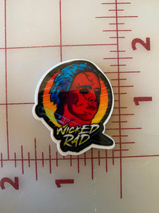 80's Throwback RAD Horror Icon Halloween Michael Myers Flat Back Printed Resin