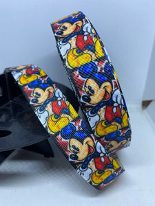 1 Yard 1 inch Mickey Mouse Lanyard Style Ribbon