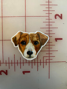 Jack Russell Terrier Flat back Printed Resin