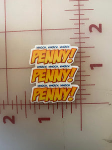 Big Bang Theory PENNY!! Flat back Printed Resin