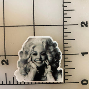Dolly Parton Flat back Printed Resin