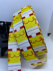 1 Yard 7/8" Jesse from Toy Story Lanyard Style Grosgrain Ribbon