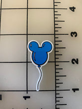 Blue Mickey Balloon Flat back Printed Resin
