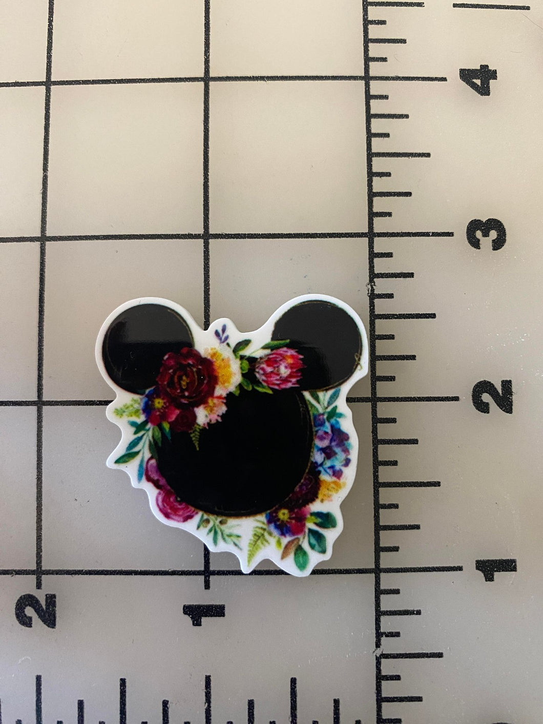 Really Pretty Floral Minnie Flat back Printed Resin