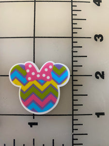 Minnie Decorated Egg Flat back Printed Resin