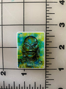 Creature from the Black Lagoon Gill-Man Art Flat Back Printed Resin