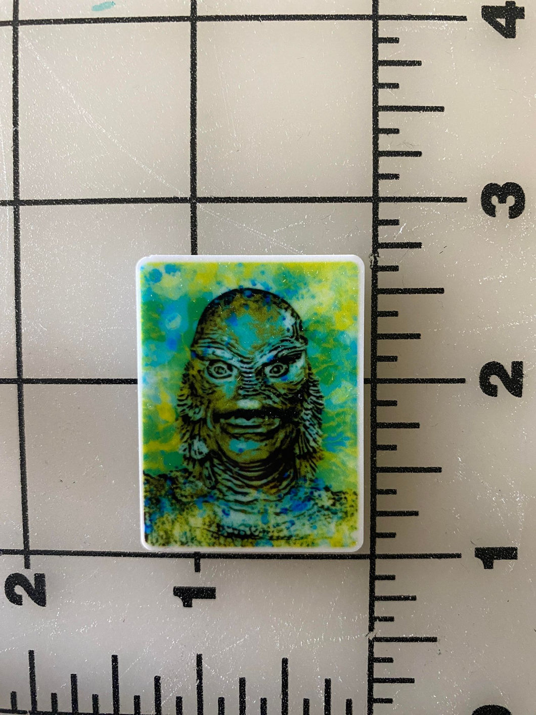 Creature from the Black Lagoon Gill-Man Art Flat Back Printed Resin