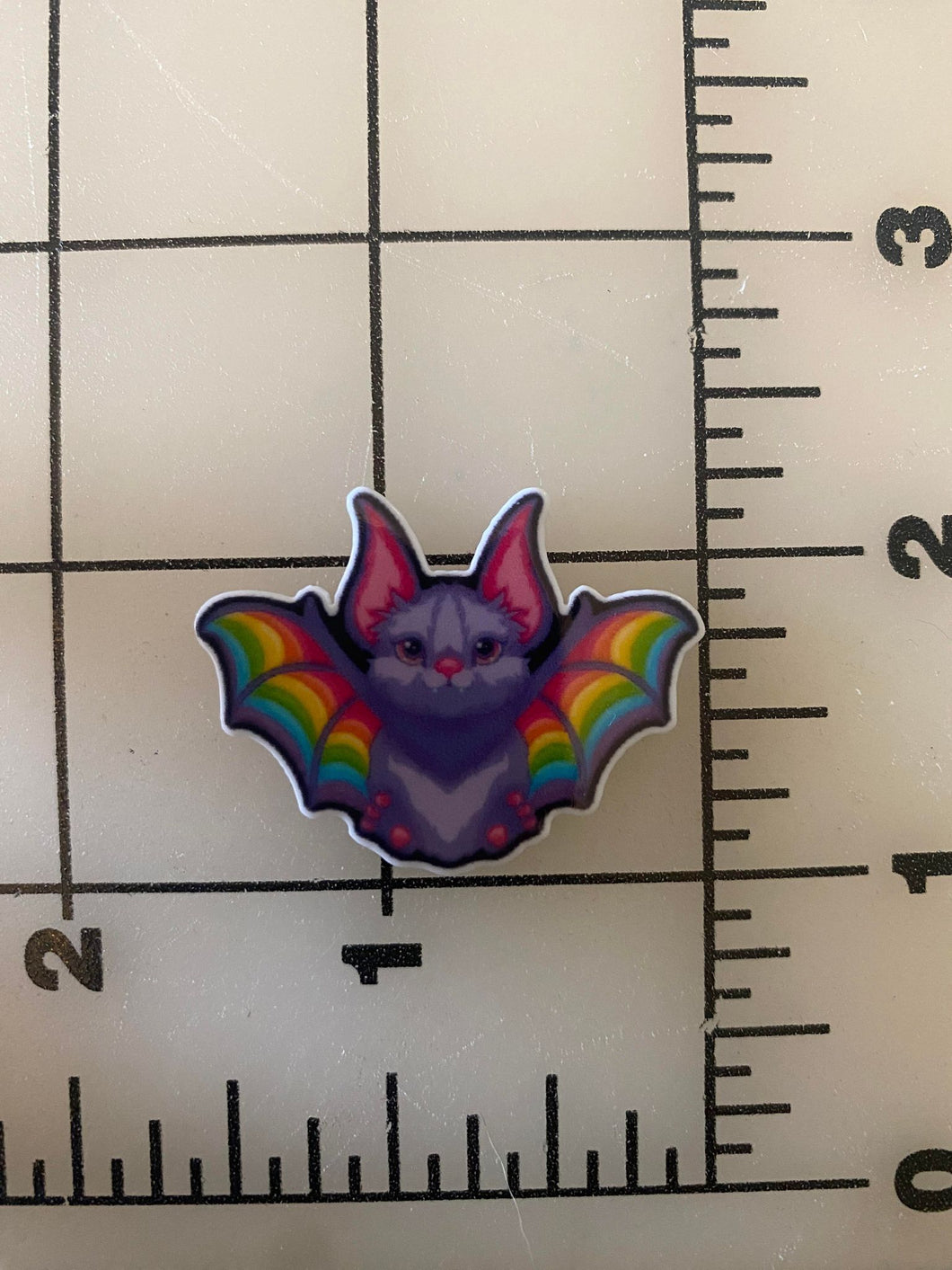 NEW Lisa Frank Bat Flat back Printed Resin