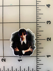 "Wednesday" Show Flat back Printed Resin