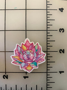 Pretty Lotus shape made of Crystals Flat back Printed Resin