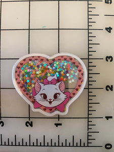 Marie from Aristocats shaker box Flat back Printed Resin