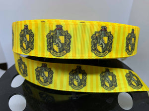 1 yard 1 inch Harry Potter Hogwarts Houses Grosgrain Ribbon-Gryffindor Ravenclaw Hufflepuff Slytherin