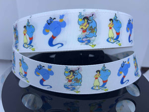 1 yard 1 inch Disney Aladdin Genie Print Grosgrain Ribbon