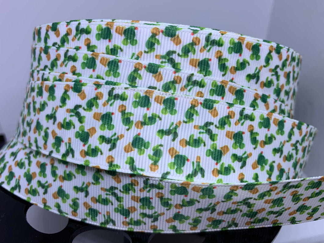DCS Exclusive 1 inch Character Cactus Grosgrain Ribbon Grosgrain Ribbon