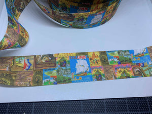 1 Yard 1 1/2 inch Frontierland Attraction Poster Grosgrain Ribbon