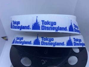 CLEARANCE 1 Yard 7/8" Tokyo Disneyland Grosgrain Ribbon