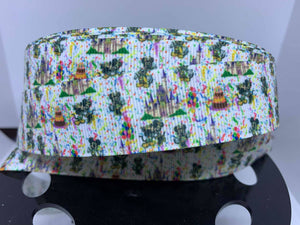 1 yard 1 inch Disney Mickey & Minnie Mouse Celebration Grosgrain