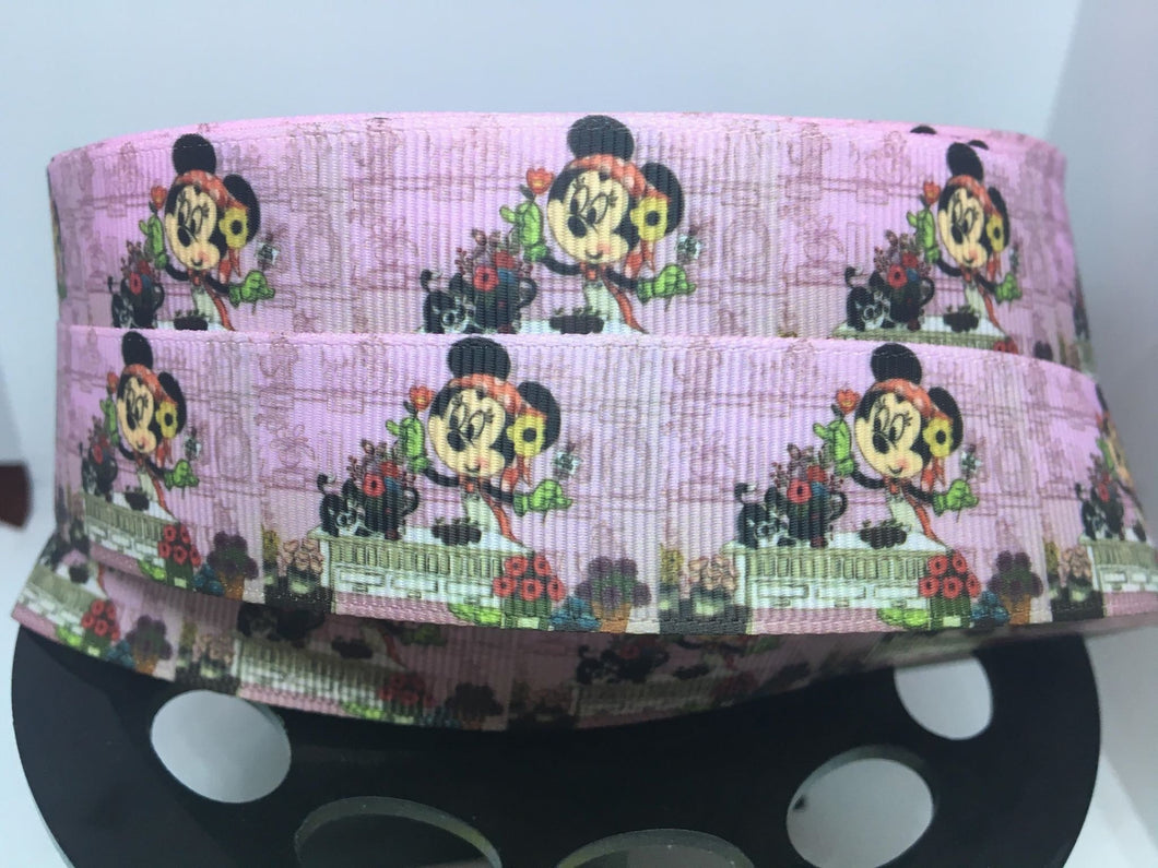1 yard 1 inch EPCOT Flower and Garden Festival Minnie Mouse Grosgrain Ribbon