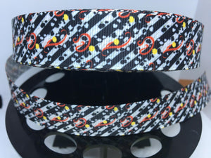 1 yard 7/8" Disney Cruella 101 Dalmatians Dogs Grosgrain Ribbon