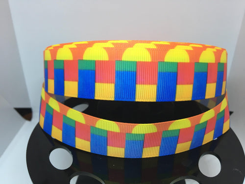 CLEARANCE 1 yard 1 inch Toy Story Land Block Wall Grosgrain Ribbon - Mater  Ribbon - 25mm Woody Buzz Jesse