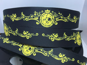 1 yard 7/8" Cruise Line Bow Art FANTASY Grosgrain Ribbon